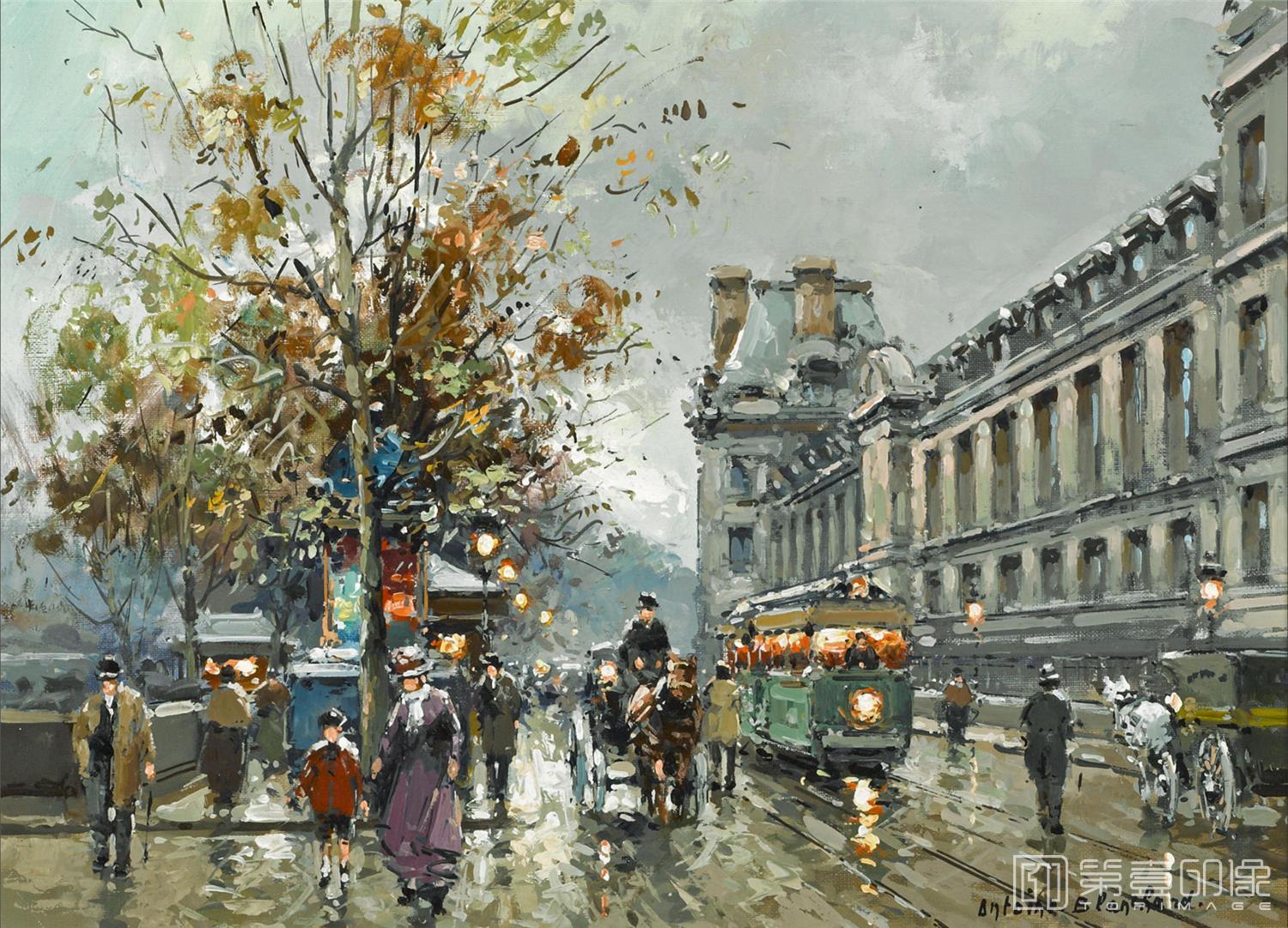 油画-安托万·布兰乍得 Antoine Blanchard作品-112